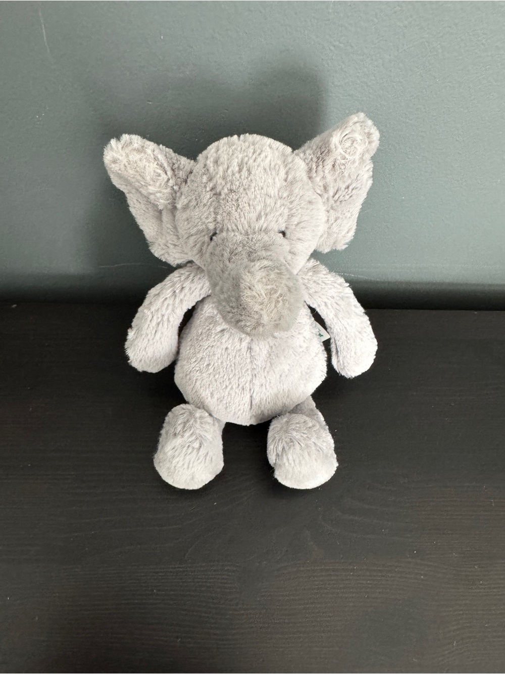 Jellycat Small Bashful Gray Elephant Plush 8”Mini Newborn Stuffed Animal Retired